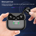 หูฟังสปอร์ตไร้สาย awei T29P Bluetooth V5.0 พร้อมจอแสดงผล LED กันน้ำ IPX4 TWS พร้อมกล่องชาร์จ