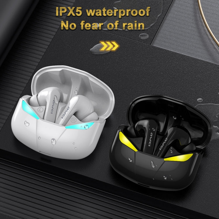 หูฟังสปอร์ตเกมไร้สาย awei T35 Bluetooth V5.0 โหมดคู่ กันน้ำ IPX5 TWS พร้อมกล่องชาร์จ