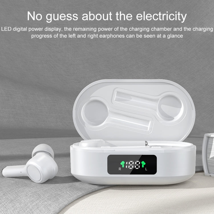 MI4 หูฟังบลูทูธไร้สายแท้ Bluetooth 5.0 พร้อมจอแสดงผลดิจิทัล LED และระบบลดเสียงรบกวนอัจฉริยะ