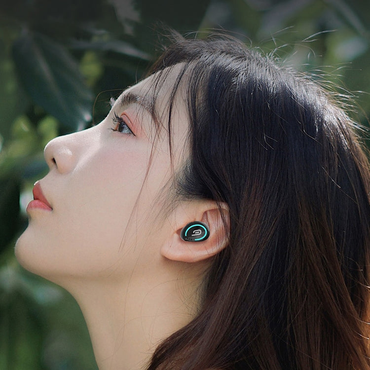 M-B8 หูฟังบลูทูธไร้สายสเตอริโอแบบใส่หูขนาดเล็กมองไม่เห็น Bluetooth 5.0 พร้อมกล่องชาร์จ