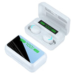 R11 หูฟังบลูทูธลดเสียงรบกวน พร้อมไฟ LED กระจก + จอแสดงผลดิจิทัล, R11 (สีดำ), R11 (สีขาว)