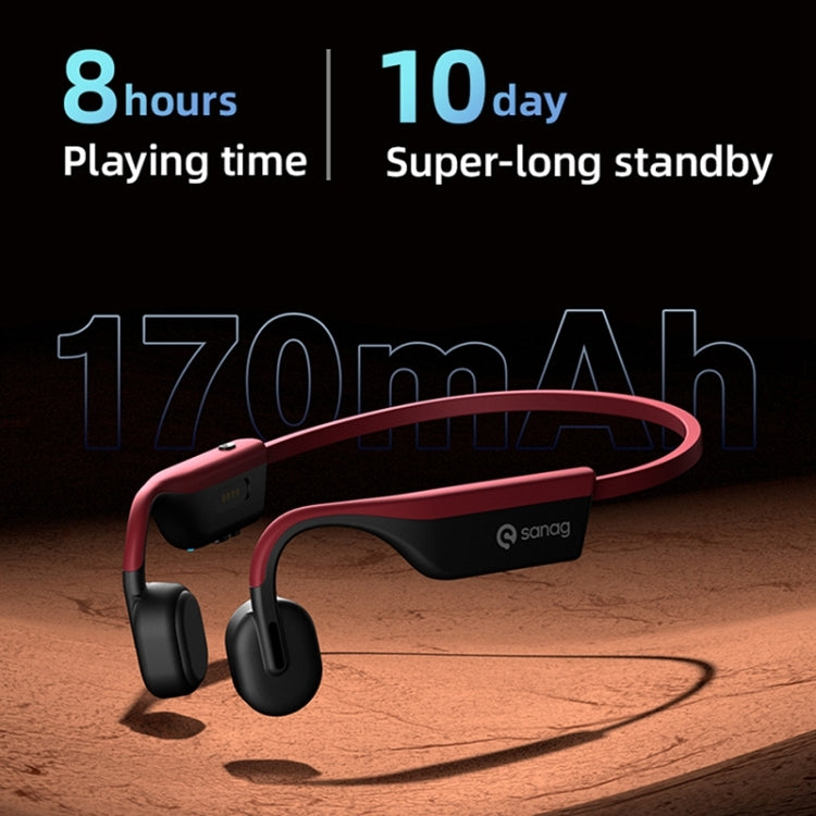 Sanag A9S Pro หูฟังกีฬา HiFi บลูทูธ 5.1 แบบส่งเสียงผ่านกระดูก