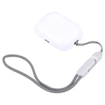 สายคล้องโทรศัพท์กันหายสำหรับ Apple AirPods Pro 2 หูฟังบลูทูธไร้สาย, สีเทาเลียนแบบคุณภาพสูง