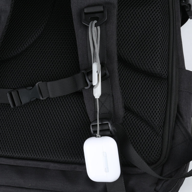 สายคล้องโทรศัพท์กันหายสำหรับ Apple AirPods Pro 2 หูฟังบลูทูธไร้สาย, สีเทาเลียนแบบคุณภาพสูง