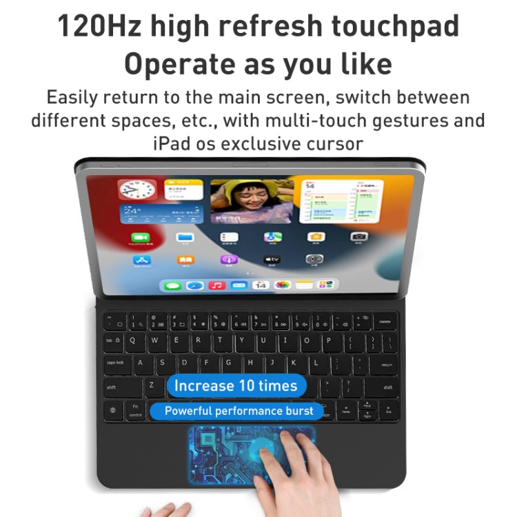 สำหรับ iPad รุ่นที่ 10 10.9 2022 เคสหนังพร้อมคีย์บอร์ดบลูทูธแบบแขวนแม่เหล็ก T89, สำหรับ iPad รุ่นที่ 10 10.9 2022