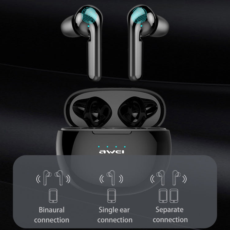 หูฟังบลูทูธ TWS V5.0 แบบไร้สายแท้พร้อมกล่องชาร์จ awei T15