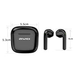 หูฟังบลูทูธ TWS V5.0 แบบไร้สายแท้พร้อมกล่องชาร์จ awei T26 Pro