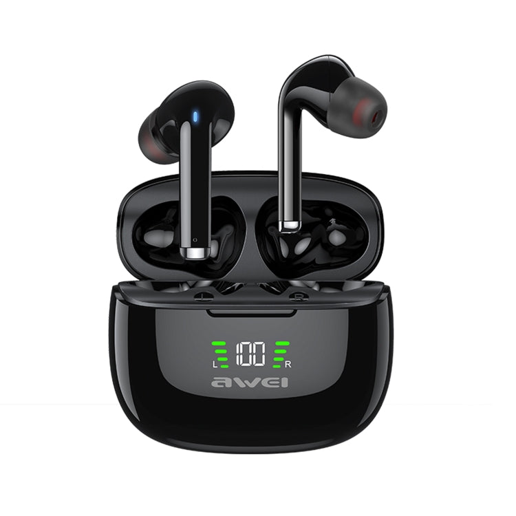 หูฟังบลูทูธไร้สายพร้อมระบบตัดเสียงรบกวน ANC Bluetooth 5.2 awei TA8