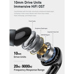 หูฟังบลูทูธไร้สายพร้อมระบบตัดเสียงรบกวน ANC Bluetooth 5.2 awei TA8