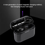 หูฟังบลูทูธกันน้ำ IPX Bluetooth 5.0 พร้อมกล่องชาร์จแม่เหล็ก 350mAh รองรับการโทร DT-4