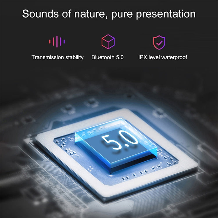 DT-5 หูฟังบลูทูธไร้สาย Bluetooth 5.0 กันน้ำ IPX พร้อมกล่องชาร์จแม่เหล็ก รองรับการโทรและฟังก์ชัน Power Bank, DT-5