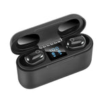 Dt-18 หูฟังบลูทูธไร้สายสองข้าง พร้อมกล่องชาร์จ 2000mAh และระบบสัมผัสกับการชาร์จแม่เหล็กอัจฉริยะ