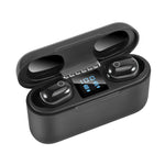 Dt-18 หูฟังบลูทูธไร้สายสองข้าง พร้อมกล่องชาร์จ 2000mAh และระบบสัมผัสกับการชาร์จแม่เหล็กอัจฉริยะ