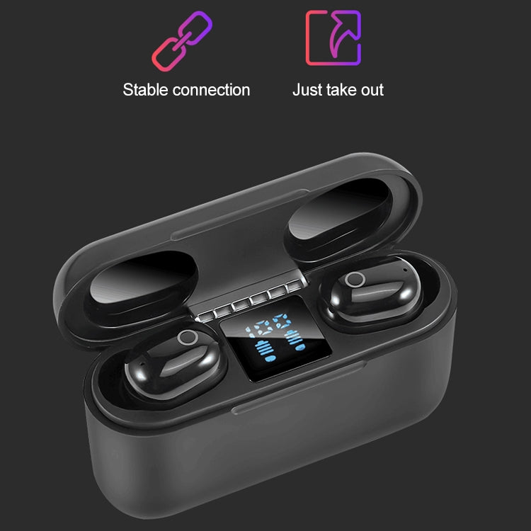 Dt-18 หูฟังบลูทูธไร้สายสองข้าง พร้อมกล่องชาร์จ 2000mAh และระบบสัมผัสกับการชาร์จแม่เหล็กอัจฉริยะ