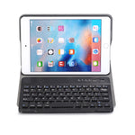 A05 เคสแท็บเล็ตหนังพร้อมคีย์บอร์ดบลูทูธ ABS บางพิเศษ 3.0 ถอดได้สำหรับ iPad mini 5 พร้อมที่ยึด สำหรับ mini 5