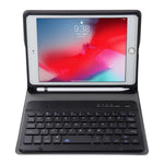 A05B เคสแท็บเล็ตหนังพร้อมคีย์บอร์ดบลูทูธ ABS บางพิเศษ 3.0 ถอดได้สำหรับ iPad mini 5 / 4 / 3 / 2 พร้อมที่ยึด สำหรับ mini 5 / 4 / 3 / 2