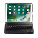 A09 เคสแท็บเล็ตหนังพร้อมคีย์บอร์ดบลูทูธ ABS บางพิเศษ 3.0 ถอดได้สำหรับ iPad Air / Pro 10.5 นิ้ว (2019) พร้อมที่ยึด