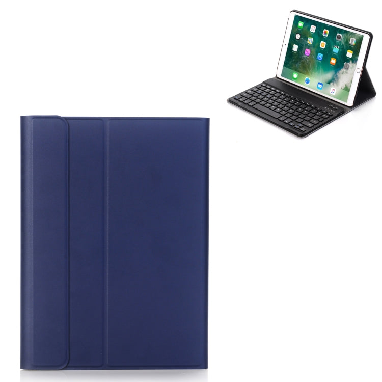 A09 เคสแท็บเล็ตหนังพร้อมคีย์บอร์ดบลูทูธ ABS บางพิเศษ 3.0 ถอดได้สำหรับ iPad Air / Pro 10.5 นิ้ว (2019) พร้อมที่ยึด