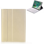 A09 เคสแท็บเล็ตหนังพร้อมคีย์บอร์ดบลูทูธ ABS บางพิเศษ 3.0 ถอดได้สำหรับ iPad Air / Pro 10.5 นิ้ว (2019) พร้อมที่ยึด