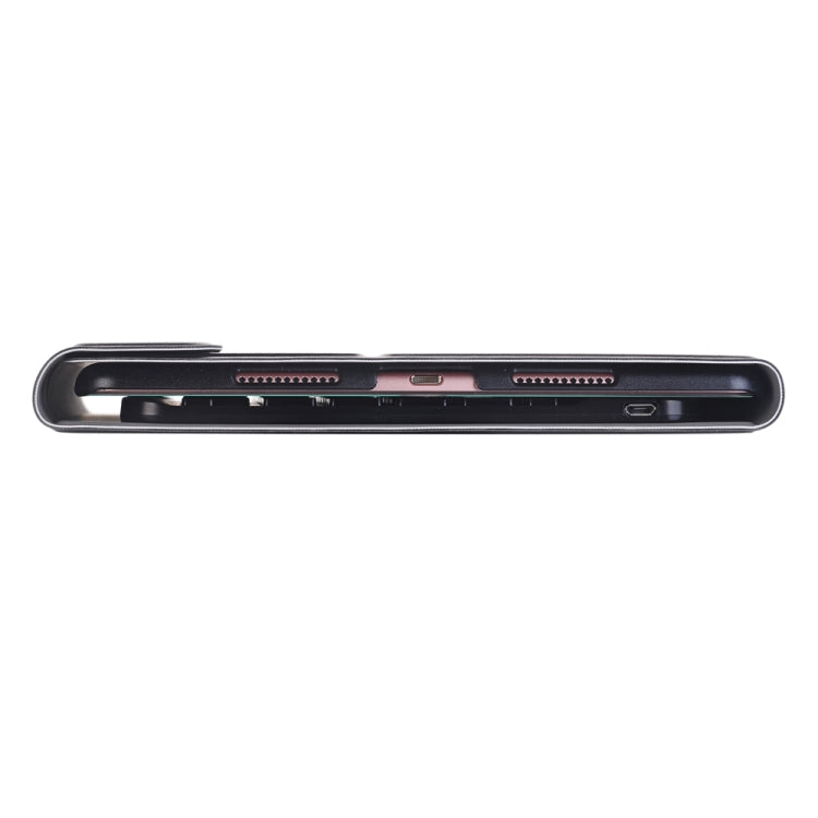 A09 เคสแท็บเล็ตหนังพร้อมคีย์บอร์ดบลูทูธ ABS บางพิเศษ 3.0 ถอดได้สำหรับ iPad Air / Pro 10.5 นิ้ว (2019) พร้อมที่ยึด