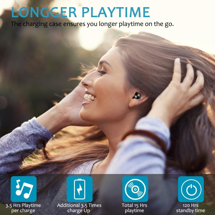 BTH-A6 หูฟังบลูทูธไร้สาย Bluetooth 5.0 พร้อมกล่องชาร์จแม่เหล็ก, BTH-A6