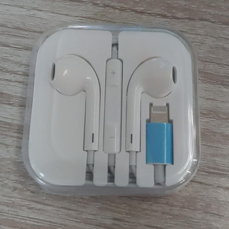 หูฟังมีสายปลั๊ก 8 Pin รองรับการโทรและฟังเพลง ความยาวสาย: 1.2 ม. รองรับการฟังเพลงและโทร