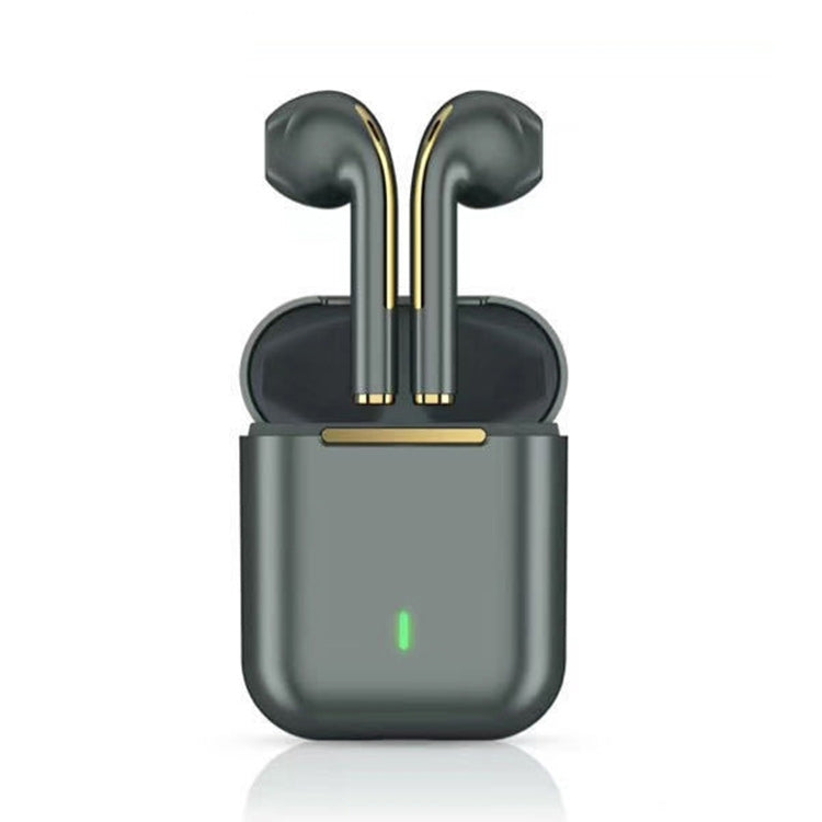 J18 หูฟังบลูทูธ TWS สเตอริโอสองข้าง Bluetooth 5.0 พร้อมกล่องชาร์จ, J18 (สีเขียว), J18 (โรสโกลด์), J18 (สีขาว), J18 (สีดำ)