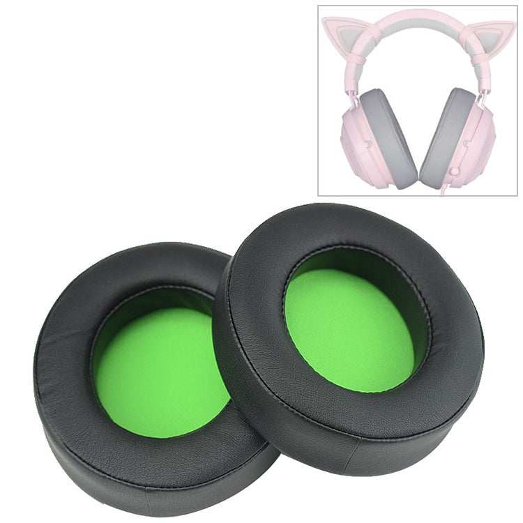 2 ชิ้น ฟองน้ำรองหูฟังสำหรับ Razer Kraken 7.1 V2 Pro แบบตาข่ายสีเขียว ปลอกหูฟังสำรอง, สำหรับ Razer Kraken 7.1 V2 Pro (ตาข่ายสีเขียว)