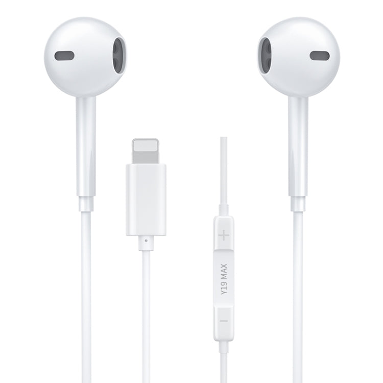 WK Y19 MAX ชุด iDeal หูฟังสเตอริโอ HIFI แบบมีสาย 8 พิน แบบใส่ในหู, ความยาว: 1.2 ม., Y19 MAX