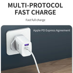 IVON AD52 18W USB-C / Type-C + USB พอร์ตคู่ ชาร์จเร็ว PD