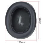 ปลอกหูฟังหนังเทียมและฟองน้ำเมมโมรี่โฟม 1 คู่ สำหรับหูฟัง JBL Everest Elite 750NC สีบรอนซ์ และสีน้ำเงิน