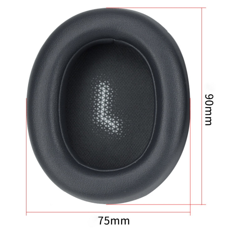ปลอกหูฟังหนังเทียมและฟองน้ำเมมโมรี่โฟม 1 คู่ สำหรับหูฟัง JBL Everest Elite 750NC สีบรอนซ์ และสีน้ำเงิน