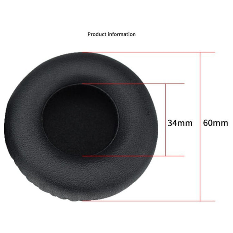 ปลอกหูฟังหนังเทียมและฟองน้ำเมมโมรี่โฟม 1 คู่ สำหรับหูฟัง JBL E30