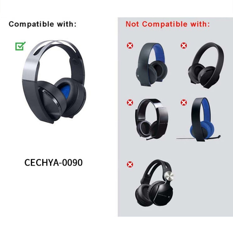 2 ชิ้น สำหรับ Sony PS4 7.1 PlayStation Platinum CECHYA-0090 ปลอกหุ้มเบาะหูฟัง เปลี่ยนแผ่นรองหู ไม่มีตาข่าย สำหรับ Sony PS4 7.1