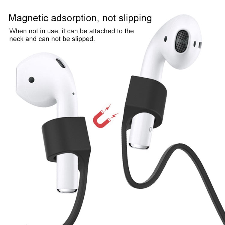 สายคล้องหูฟังบลูทูธไร้สาย ป้องกันหูฟังหาย แบบแม่เหล็กซิลิโคน สำหรับ Apple AirPods 1 / 2