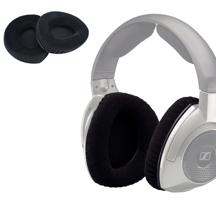 2 ชิ้น สำหรับ Sennheiser RS160 / 170 / HDR170 / 180 / 160 ปลอกหูฟังผ้าฟลานเนลทดแทนไม่มีตะขอ