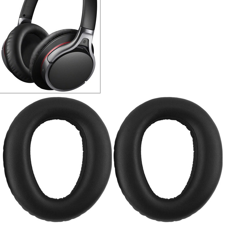2 ชิ้น เคสกันหูฟังฟองน้ำพร้อมตัวล็อกบัตร สำหรับ Sony MDR-10RBT / MDR-10RNC / MDR-10R