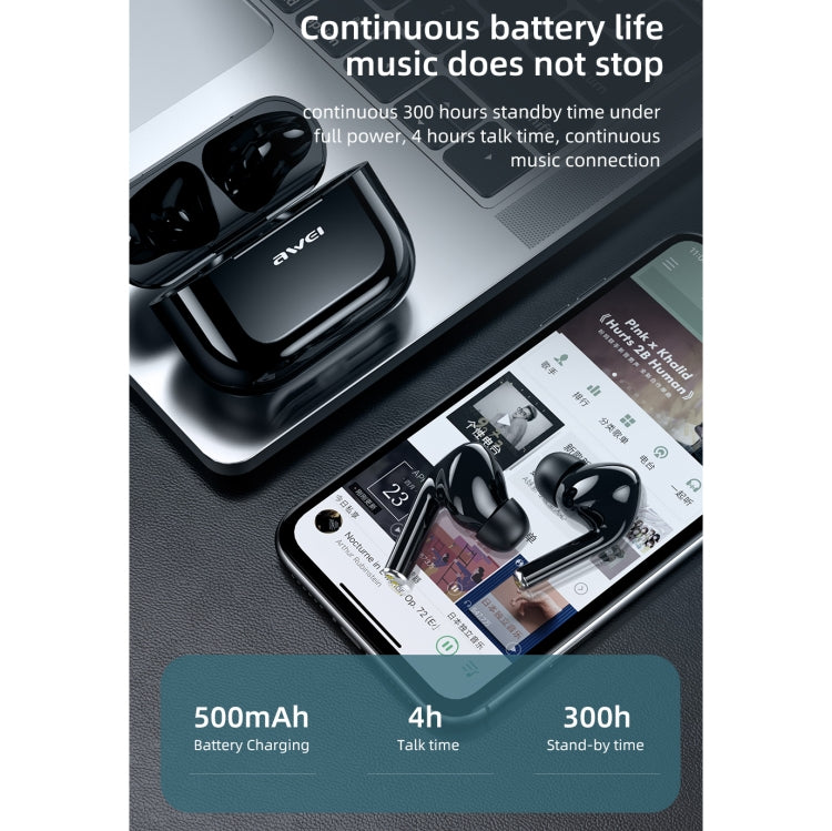 หูฟังบลูทูธ awei T29 V5.0 TWS รุ่นไร้สายแท้สำหรับกีฬา พร้อมเคสชาร์จ