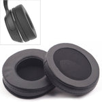 2 ชิ้น สำหรับ Skullcandy / HESH 2.0 ปลอกหูฟังหนาแผ่นรองหูเปลี่ยนพร้อมด้ายเย็บสีขาว (สีดำ)