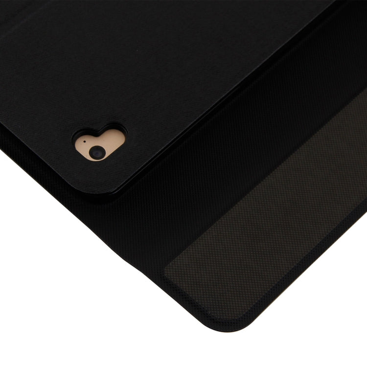 เคสแท็บเล็ตหนังลายผ้าปลอมพร้อมคีย์บอร์ดอะลูมิเนียมอัลลอยถอดได้ Bluetooth 3.0 3018 สำหรับ iPad Air / Air 2 / iPad Pro 9.7 นิ้ว พร้อมฟังก์ชันพักเครื่อง / กันน้ำ, 3018