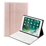 FT-1030 คีย์บอร์ด Bluetooth 3.0 ABS ลายแปรง + เคสแท็บเล็ตหนังลายผิวสำหรับ iPad Air / Air 2 / iPad Pro 9.7 นิ้ว พร้อมปรับมุมได้สามระดับ / แม่เหล็ก / ฟังก์ชันพักเครื่อง, FT-1030D