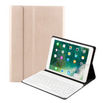FT-1030 คีย์บอร์ด Bluetooth 3.0 ABS ลายแปรง + เคสแท็บเล็ตหนังลายผิวสำหรับ iPad Air / Air 2 / iPad Pro 9.7 นิ้ว พร้อมปรับมุมได้สามระดับ / แม่เหล็ก / ฟังก์ชันพักเครื่อง, FT-1030D