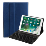 FT-1030 คีย์บอร์ด Bluetooth 3.0 ABS ลายแปรง + เคสแท็บเล็ตหนังลายผิวสำหรับ iPad Air / Air 2 / iPad Pro 9.7 นิ้ว พร้อมปรับมุมได้สามระดับ / แม่เหล็ก / ฟังก์ชันพักเครื่อง, FT-1030D