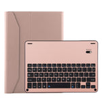 เคสแท็บเล็ตหนังลายลัมบ์สกินพร้อมคีย์บอร์ดอะลูมิเนียมอัลลอยถอดได้ Bluetooth 3.0 FT-1038B สำหรับ iPad Air / Air 2 / iPad Pro 9.7 นิ้ว พร้อมกันน้ำ / ปรับมุมสามเกียร์ / แม่เหล็ก / ฟังก์ชันพักเครื่อง, FT-1038B