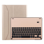 เคสแท็บเล็ตหนังลายลัมบ์สกินพร้อมคีย์บอร์ดอะลูมิเนียมอัลลอยถอดได้ Bluetooth 3.0 FT-1038B สำหรับ iPad Air / Air 2 / iPad Pro 9.7 นิ้ว พร้อมกันน้ำ / ปรับมุมสามเกียร์ / แม่เหล็ก / ฟังก์ชันพักเครื่อง, FT-1038B
