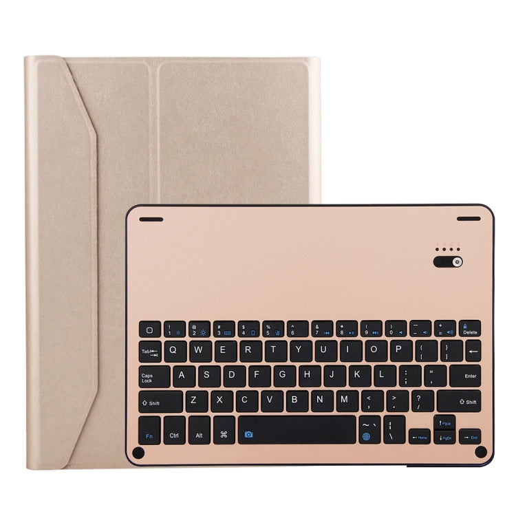 เคสแท็บเล็ตหนังลายลัมบ์สกินพร้อมคีย์บอร์ดอะลูมิเนียมอัลลอยถอดได้ Bluetooth 3.0 FT-1038B สำหรับ iPad Air / Air 2 / iPad Pro 9.7 นิ้ว พร้อมกันน้ำ / ปรับมุมสามเกียร์ / แม่เหล็ก / ฟังก์ชันพักเครื่อง, FT-1038B