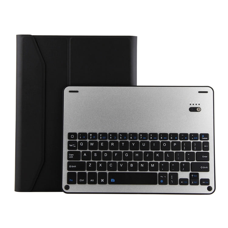 เคสแท็บเล็ตหนังลายลัมบ์สกินพร้อมคีย์บอร์ดอะลูมิเนียมอัลลอยถอดได้ Bluetooth 3.0 FT-1038E สำหรับ iPad Air / Air 2 / iPad Pro 9.7 นิ้ว พร้อมช่องใส่ปากกา / กันน้ำ / ปรับมุมสามเกียร์ / แม่เหล็ก / ฟังก์ชันพักเครื่อง, FT-1038E