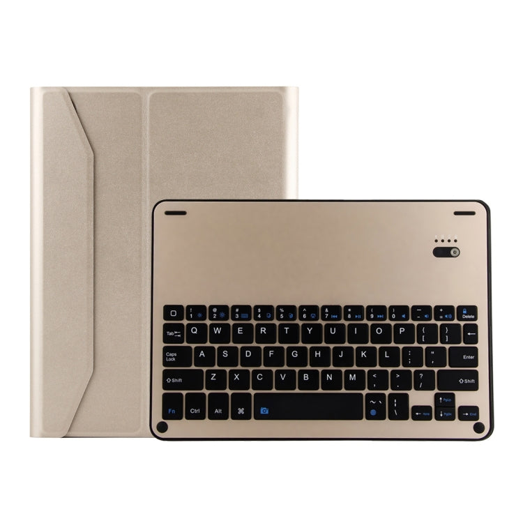 เคสแท็บเล็ตหนังลายลัมบ์สกินพร้อมคีย์บอร์ดอะลูมิเนียมอัลลอยถอดได้ Bluetooth 3.0 FT-1038E สำหรับ iPad Air / Air 2 / iPad Pro 9.7 นิ้ว พร้อมช่องใส่ปากกา / กันน้ำ / ปรับมุมสามเกียร์ / แม่เหล็ก / ฟังก์ชันพักเครื่อง, FT-1038E