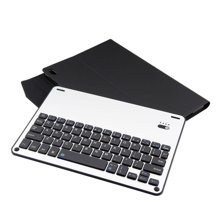 เคสแท็บเล็ตหนังลายลัมบ์สกินพร้อมคีย์บอร์ดอะลูมิเนียมอัลลอยถอดได้ Bluetooth 3.0 FT-1039B สำหรับ iPad Pro 10.5 นิ้ว / iPad Air (2019) พร้อมกันน้ำ / ปรับมุมสามเกียร์ / แม่เหล็ก / ฟังก์ชันพักเครื่อง, FT-1039B