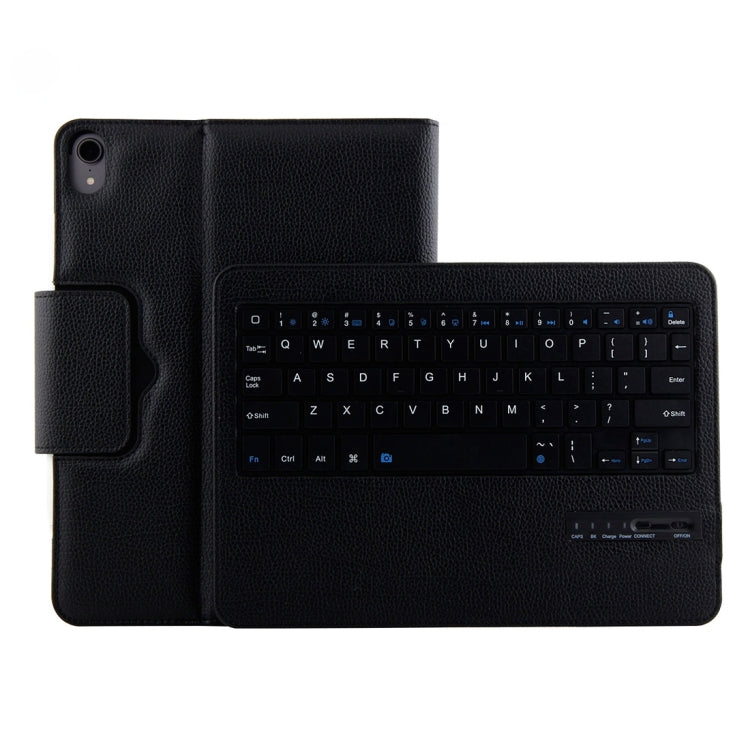 IP011 คีย์บอร์ดบลูทูธ 3.0 ถอดได้ พร้อมเคสแท็บเล็ตหนังลายลิ้นจี่ สำหรับ iPad Pro 11 นิ้ว (2018) พร้อมฟังก์ชันพักหน้าจอ รุ่น IP011